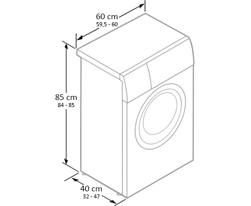 dimensiunile masinii de spalat slim subtiri cu incarcare frontala