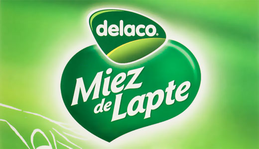 logo Delaco miez de lapte