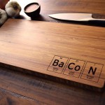 Tocatoare ornamentale din lemn pirogravat elementele chimice BaCoN