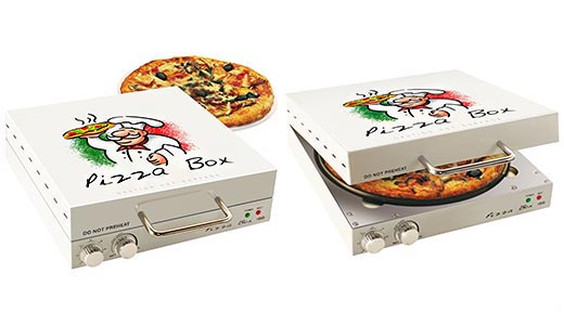 mic cuptor electric de pizza in forma de cutie de pizza